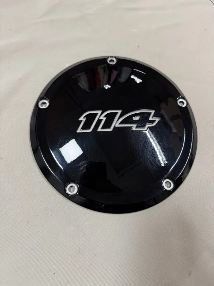 Harley-Davidson 5 Hole Touring 114 Gloss Black Derby Cover 25700389