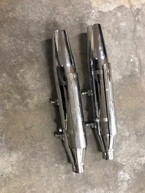 Uitlaatdempers Harley-Davidson Sportster Iron 883 chroom ABS (2014-2015)