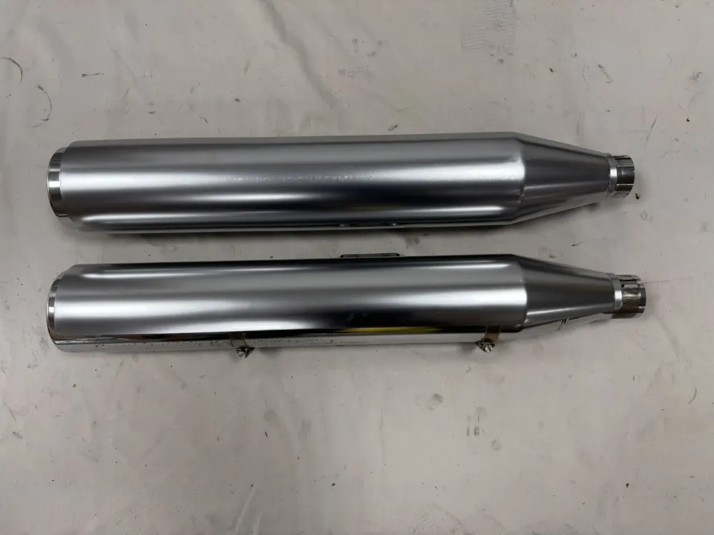 Uitlaatdempers Harley-Davidson M8 Softail Slim en Fat Boy satin izgst (2018-up)