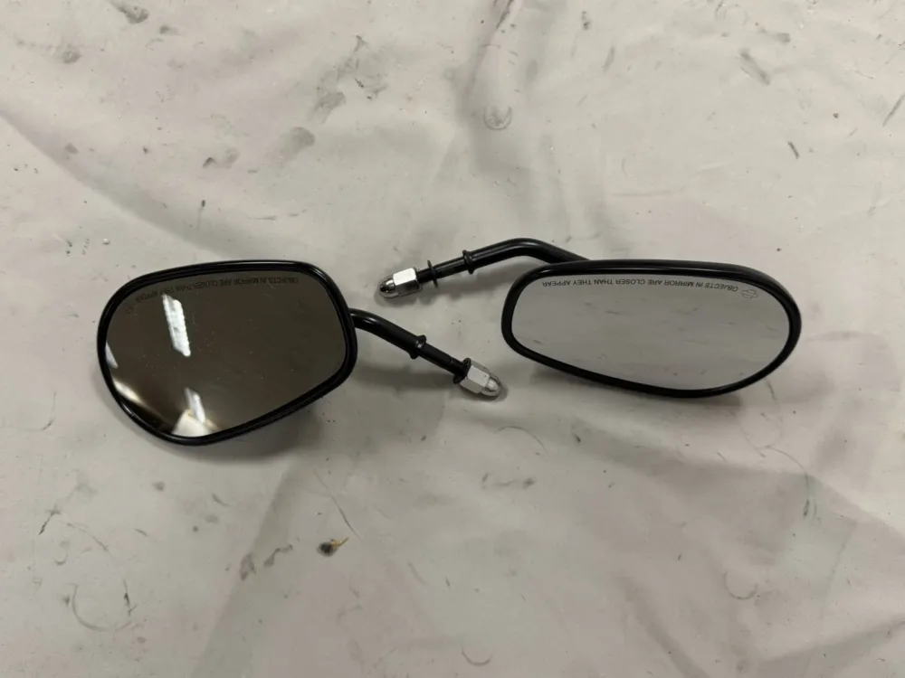 Harley-Davidson Spiegelset mat zwart korte steel 91983-03B