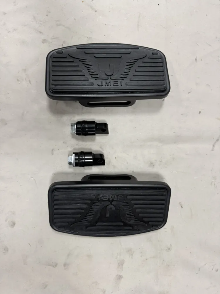 Zwarte mini Floorboards verstelbaar achterpassagier nieuw