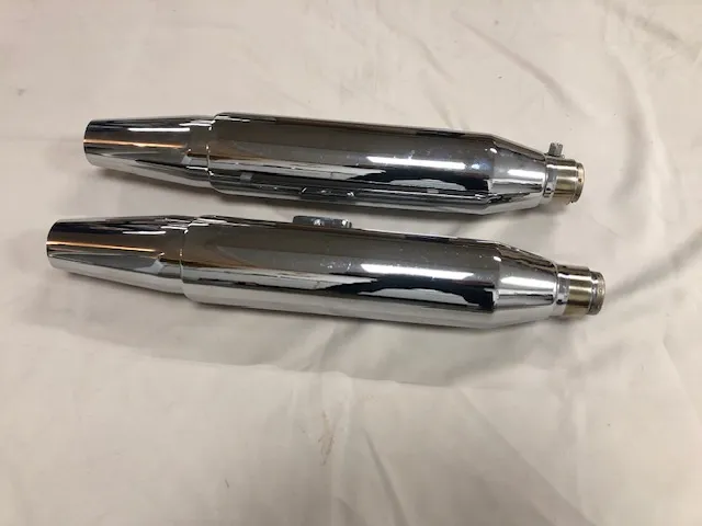 Uitlaatdempers origineel Harley-Davidson Dyna 103 (2017) chroom zgan