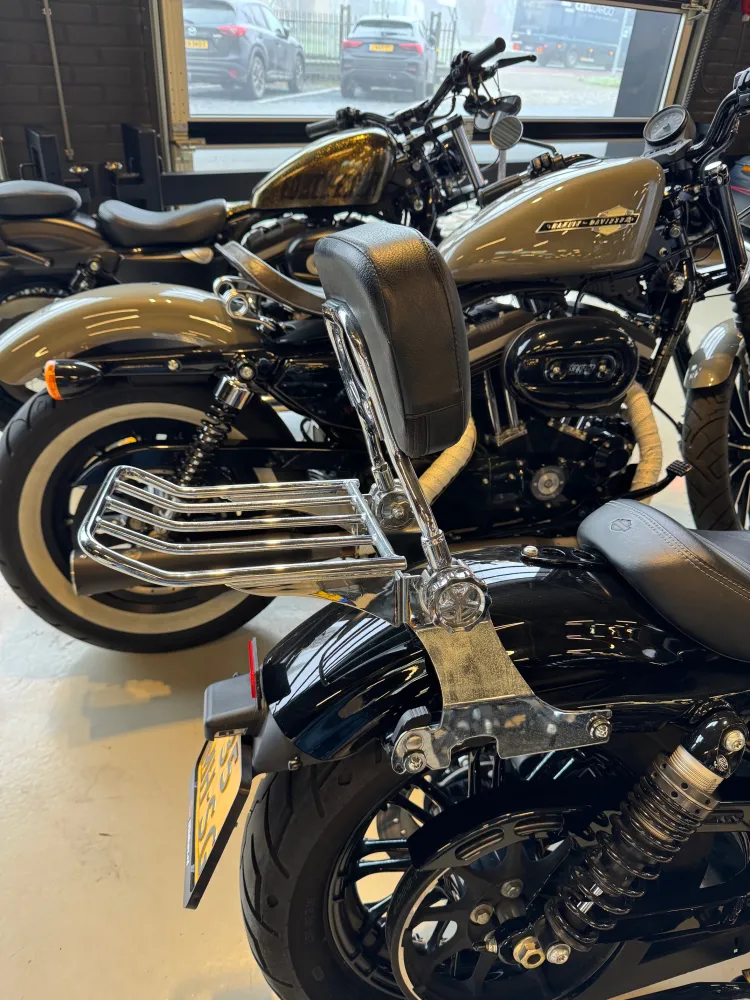 Afneembare en verstelbare sissybar met bagagerek chroom Sportster (2004-2020)