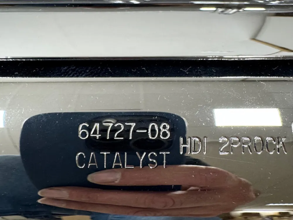 Uitlaatdempers Harley-Davidson Softail Slim Blackline Crossbones Chroom zgan (2008-2016)