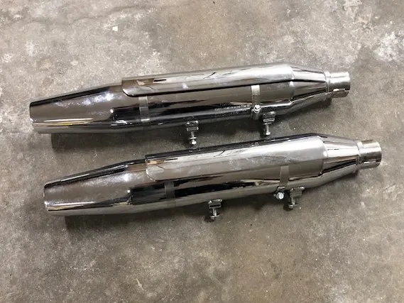 Uitlaatdempers Harley-Davidson Sportster Iron 883 chroom 64900161