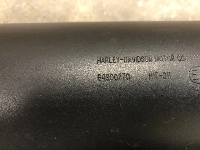 Uitlaatdempers Harley-Davidson Touring M8 origineel zwart (2017-2020) 64900769
