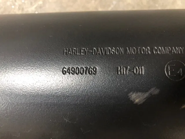 Uitlaatdempers Harley-Davidson Touring M8 origineel zwart (2017-2020) 64900769
