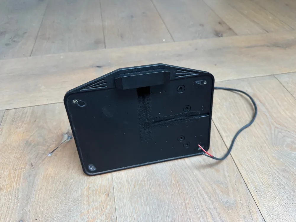 CPV kentekenplaathouder Softail M8 on axle zwart 