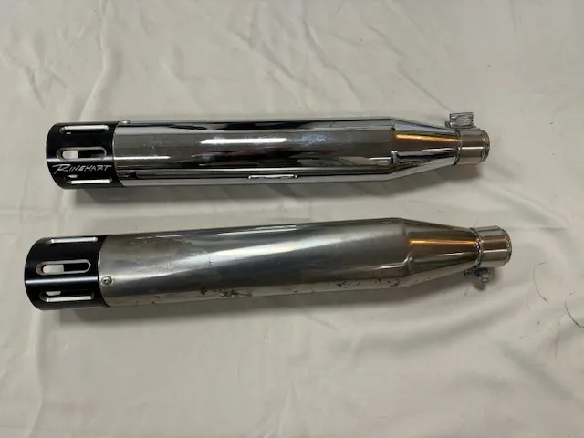 Rinehart uitlaatdempers 3,5" slip-on M8 softail (2018-up) 500-1200-SLOT