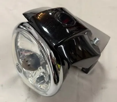 Harley-Davidson Sportster Dyna koplamp met houder gloss black chrome rim 67900-92