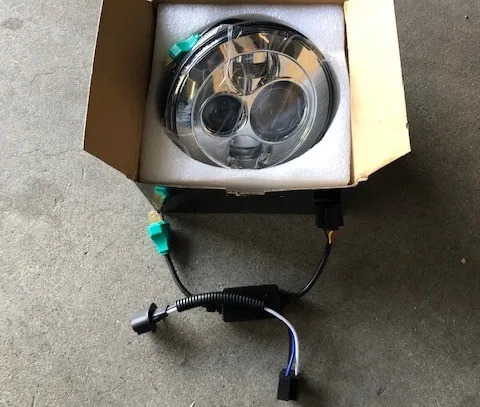 LED koplamp touring 7 inch after market nieuw