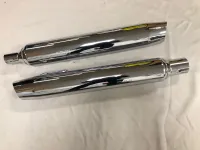 Uitlaatdempers Harley-Davidson Touring M8 origineel chroom (2017-up)