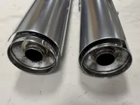 Uitlaatdempers Harley-Davidson M8 Softail Slim en Fat Boy satin izgst (2018-up)