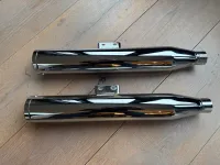 Vance & Hines Eliminator 300 chroom uitlaatdempers Softail M8