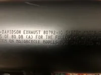 Uitlaatdempers Harley-Davidson Screamin Eagle slash cut zwart Dyna (2007-2017) 80792-10