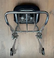 Afneembare en verstelbare sissybar met bagagerek chroom Sportster (2004-2020)