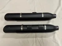 Uitlaatdempers Harley-Davidson Screamin Eagle Softail zwart (2007-2017) 80752-10