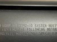 Uitlaatdempers Harley-Davidson Screamin Eagle Softail zwart (2007-2017) 80752-10