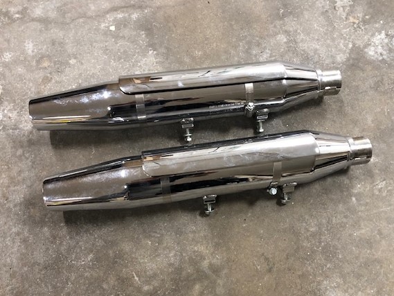 Uitlaatdempers Harley-Davidson Sportster Iron 883 chroom 64900161