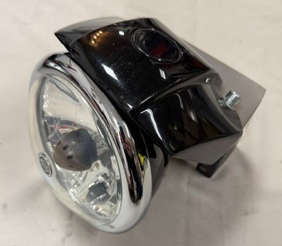 Harley-Davidson Sportster Dyna koplamp met houder gloss black chrome rim 67900-92